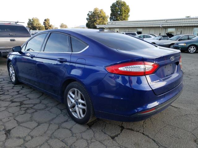 3FA6P0H78DR171145 - 2013 FORD FUSION SE BLUE photo 2