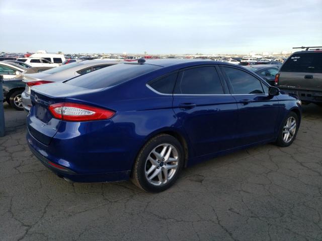 3FA6P0H78DR171145 - 2013 FORD FUSION SE BLUE photo 3