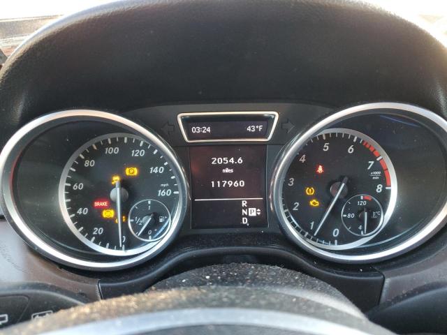 4JGDA5HB8CA089084 - 2012 MERCEDES-BENZ ML 350 4MATIC BLACK photo 9