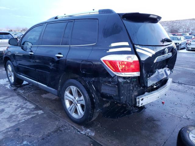 5TDYK3EH2BS039718 - 2011 TOYOTA HIGHLANDER LIMITED BLACK photo 2