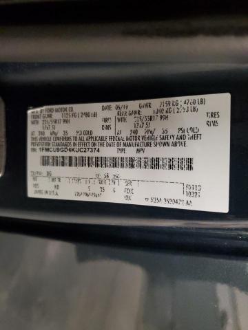 1FMCU9GD4KUC27374 - 2019 FORD ESCAPE SE 蓝色 照片 13