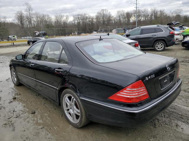 WDBNG70J26A482880 - 2006 MERCEDES-BENZ S 430 BLACK photo 2