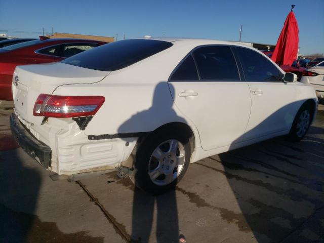 4T1BF3EK9AU577666 - 2010 TOYOTA CAMRY BASE WHITE photo 3