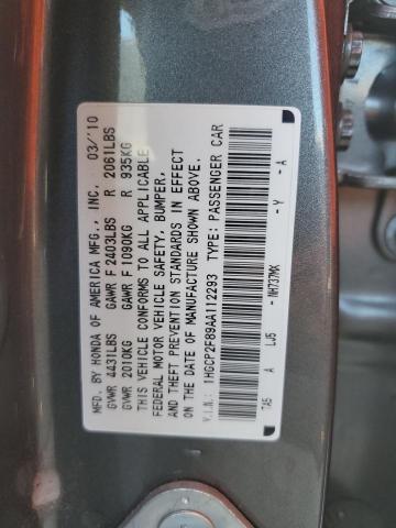 1HGCP2F89AA112293 - 2010 HONDA ACCORD EXL ნაცრისფერი ფოტო 13