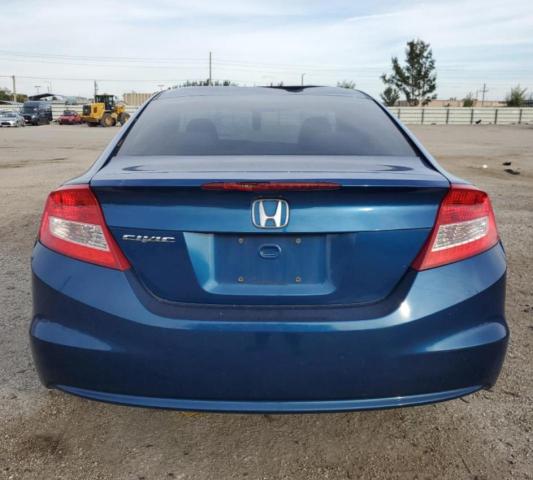 2HGFG3B8XCH502946 - 2012 HONDA CIVIC EX BLUE photo 6