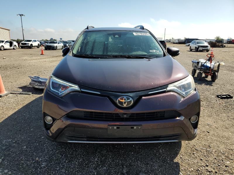 2T3YFREV7HW372064 - 2017 TOYOTA RAV4 LIMITED Бордовий фото 5