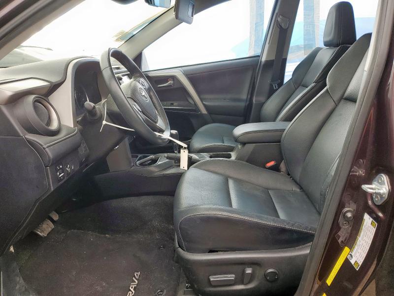 2T3YFREV7HW372064 - 2017 TOYOTA RAV4 LIMITED Бордовий фото 7