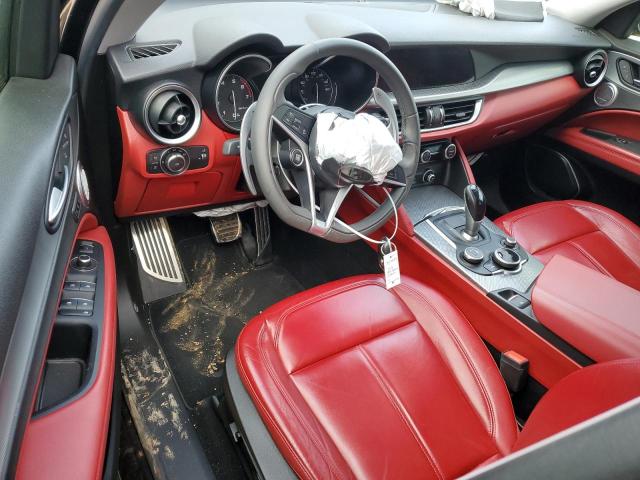 ZASFAKPN6J7B90746 - 2018 ALFA ROMEO STELVIO SPORT შავი ფოტო 8