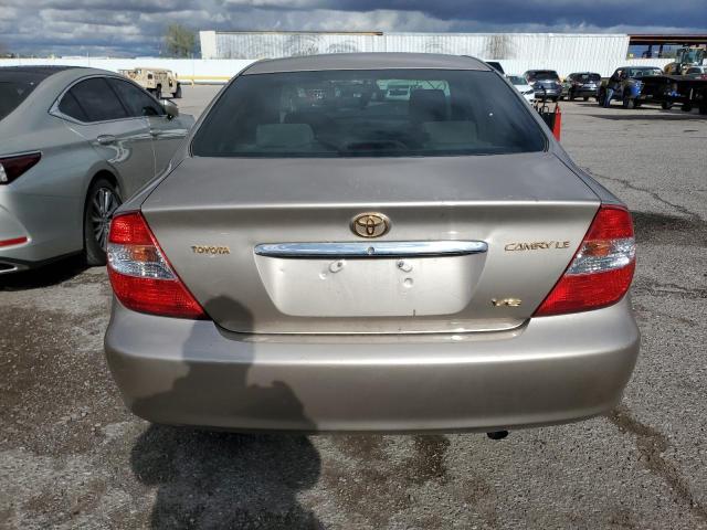 4T1BF32K42U024803 - 2002 TOYOTA CAMRY LE TAN photo 6