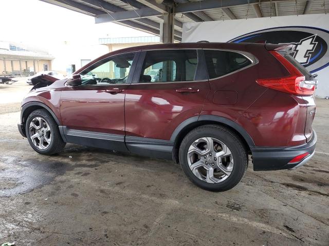 7FARW1H83JE016819 - 2018 HONDA CR-V EXL BURGUNDY photo 2