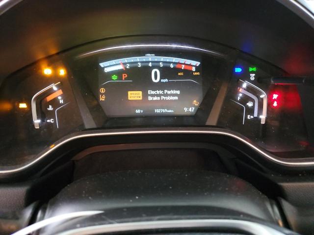 7FARW1H83JE016819 - 2018 HONDA CR-V EXL BURGUNDY photo 9