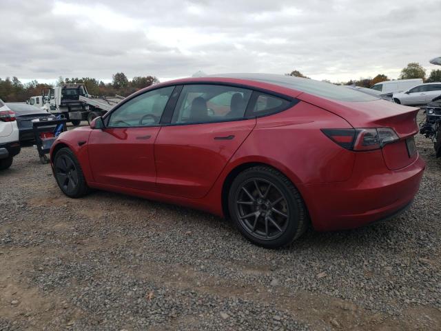 5YJ3E1EA0MF016101 - 2021 TESLA MODEL 3 红色 照片 2
