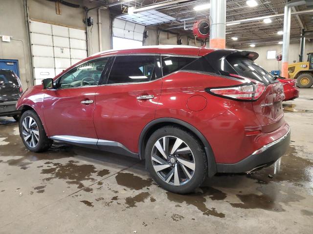 5N1AZ2MG5FN265419 - 2015 NISSAN MURANO S RED photo 2