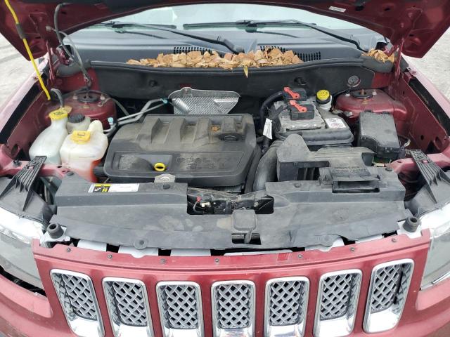 1C4NJDEB4HD204910 - 2017 JEEP COMPASS LATITUDE RED photo 12