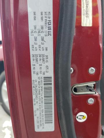 1C4NJDEB4HD204910 - 2017 JEEP COMPASS LATITUDE RED photo 13