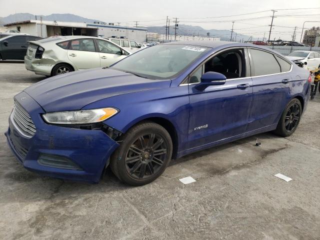 3FA6P0LU5FR247632 - 2015 FORD FUSION SE HYBRID BLUE photo 1