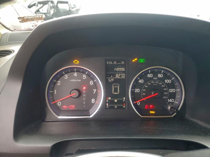 JHLRE48768C075073 - 2008 HONDA CR-V EXL BLACK photo 9