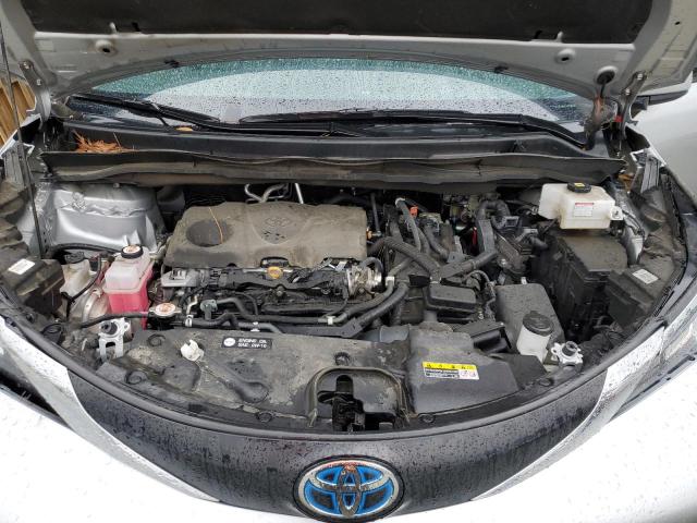 5TDYRKEC9NS091684 - 2022 TOYOTA SIENNA XLE ვერცხლისფერი ფოტო 12