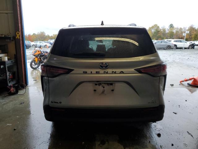 5TDYRKEC9NS091684 - 2022 TOYOTA SIENNA XLE ვერცხლისფერი ფოტო 6