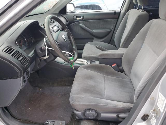 2HGES16563H603853 - 2003 HONDA CIVIC LX SILVER photo 7