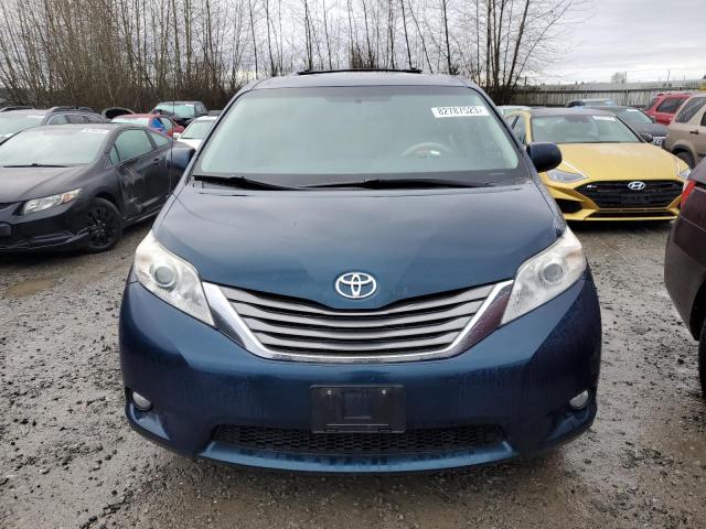 5TDYK3DC9CS262829 - 2012 TOYOTA SIENNA XLE BLUE photo 5