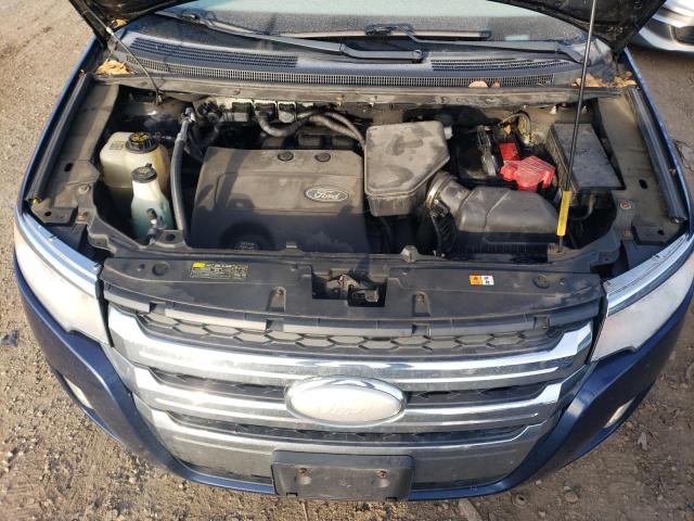 2FMDK3JC1CBA88559 - 2012 FORD EDGE SEL BLUE photo 11