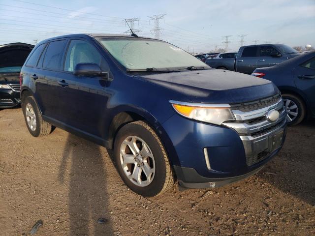 2FMDK3JC1CBA88559 - 2012 FORD EDGE SEL BLUE photo 4