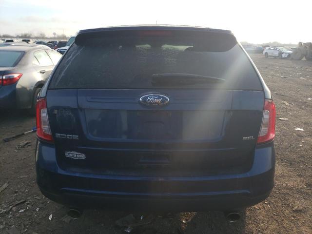 2FMDK3JC1CBA88559 - 2012 FORD EDGE SEL BLUE photo 6