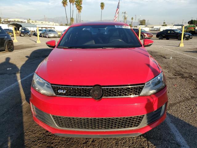 3VW4T7AJ8EM208203 - 2014 VOLKSWAGEN JETTA GLI RED photo 5