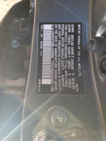 SHHFK7H85LU405556 - 2020 HONDA CIVIC EXL GRAY photo 13