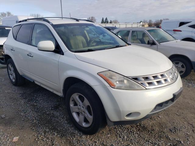 JN8AZ08T95W315879 - 2005 NISSAN MURANO SL WHITE photo 4