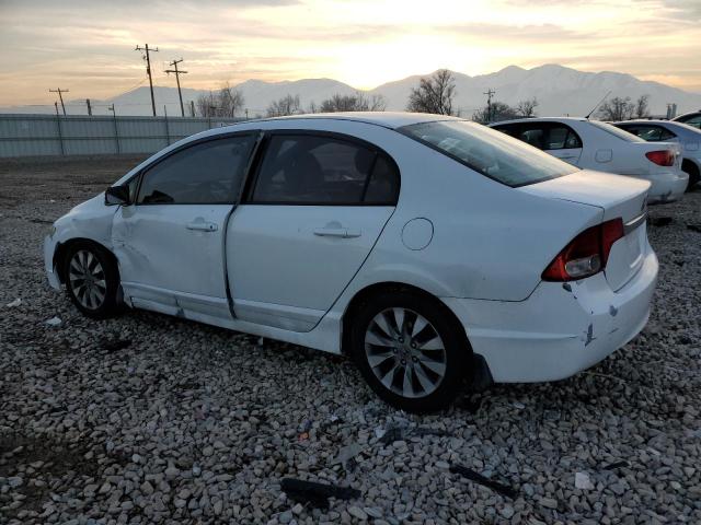 19XFA16869E024348 - 2009 HONDA CIVIC EX WHITE photo 2