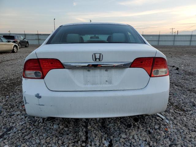 19XFA16869E024348 - 2009 HONDA CIVIC EX WHITE photo 6