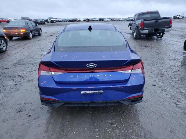 KMHLM4AGXNU326985 - 2022 HYUNDAI ELANTRA SEL BLUE photo 6