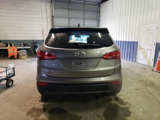 5XYZTDLBXFG233745 - 2015 HYUNDAI SANTA FE S GRAY photo 6