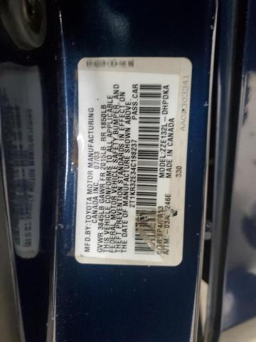 2T1KR32E34C198237 - 2004 TOYOTA COROLLA MA XR BLUE photo 12