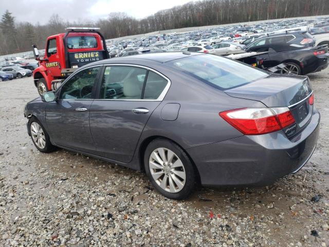 1HGCR2F87DA139653 - 2013 HONDA ACCORD EXL GRAY photo 2