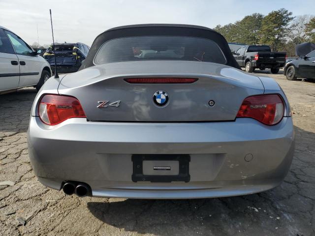 4USBU53537LX03354 - 2007 BMW Z4 3.0SI SILVER photo 6