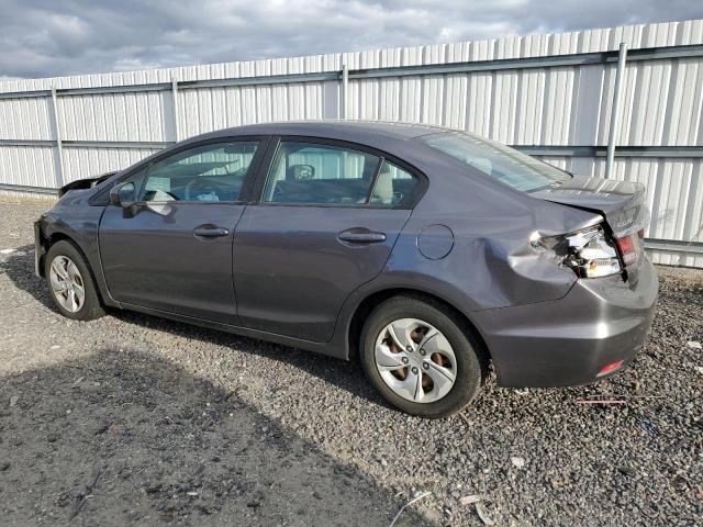 19XFB2F55FE245217 - 2015 HONDA CIVIC LX GRAY photo 2