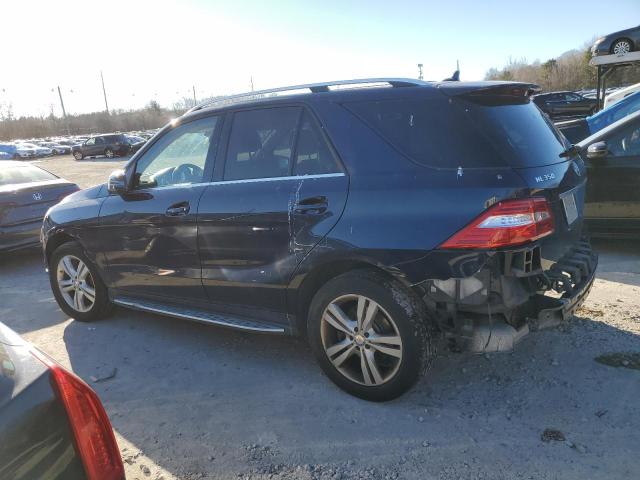 4JGDA5HB7EA340700 - 2014 MERCEDES-BENZ ML 350 4MATIC BLUE photo 2