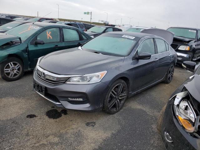 1HGCR2F53GA013963 - 2016 HONDA ACCORD SPORT GRAY photo 1