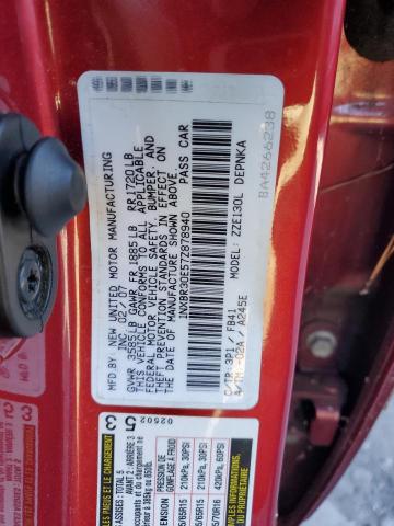 1NXBR30E57Z878940 - 2007 TOYOTA COROLLA CE RED photo 12