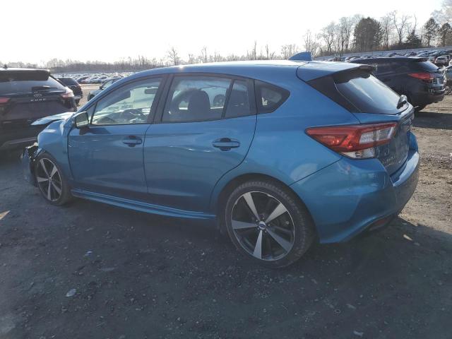 4S3GTAM69H3716335 - 2017 SUBARU IMPREZA SPORT BLUE photo 2