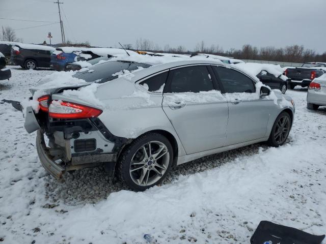 3FA6P0D90ER314839 - 2014 FORD FUSION TITANIUM SILVER photo 3