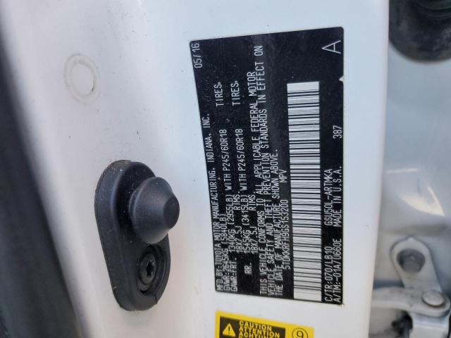 5TDKKRFH9GS153200 - 2016 TOYOTA HIGHLANDER XLE WHITE photo 13