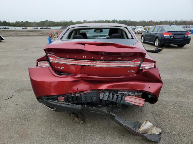 3LN6L2LU5FR608225 - 2015 LINCOLN MKZ HYBRID RED photo 6