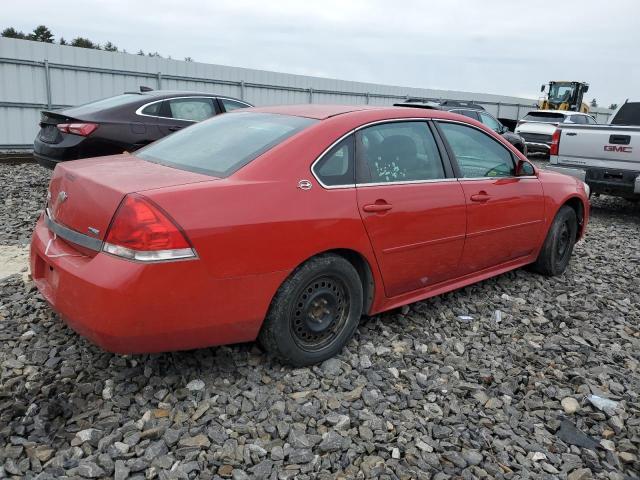 2G1WT57K391262675 - 2009 CHEVROLET IMPALA 1LT RED photo 3