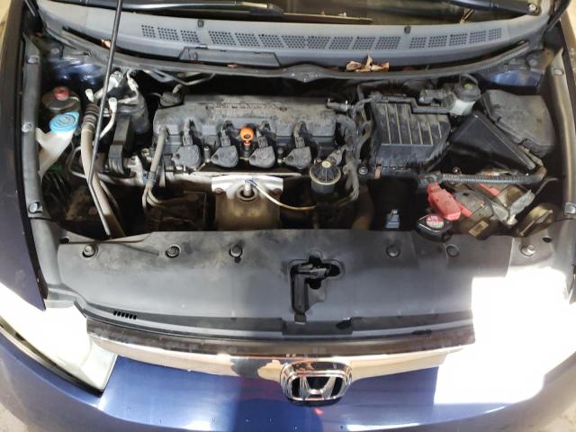 1HGFA16868L098621 - 2008 HONDA CIVIC EX BLUE photo 11