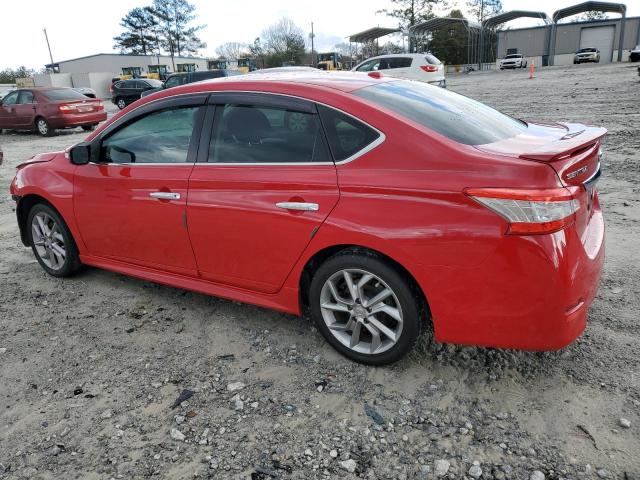 3N1AB7AP4FY258882 - 2015 NISSAN SENTRA S RED photo 2