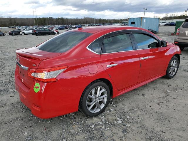 3N1AB7AP4FY258882 - 2015 NISSAN SENTRA S RED photo 3